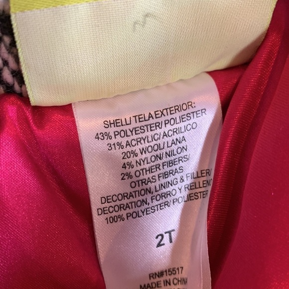 Penelope Mack Girls Double Breasted Wool Blend Coat Size 2T - Picture 8 of 16